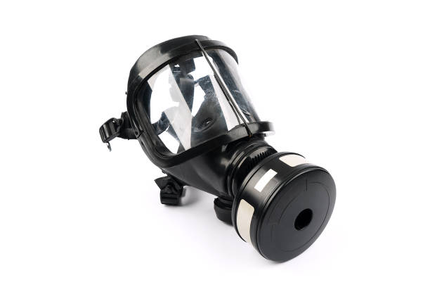 istock Gas mask isolated on white background 1202916991