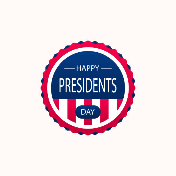 Happy Presidents Day. Calligraphic design for printing greeting cards, sale banners, posters. colorful. Vector illustration Happy Presidents Day. Calligraphic design for printing greeting cards, sale banners, posters. colorful. Vector illustration presidents day logo stock illustrations
