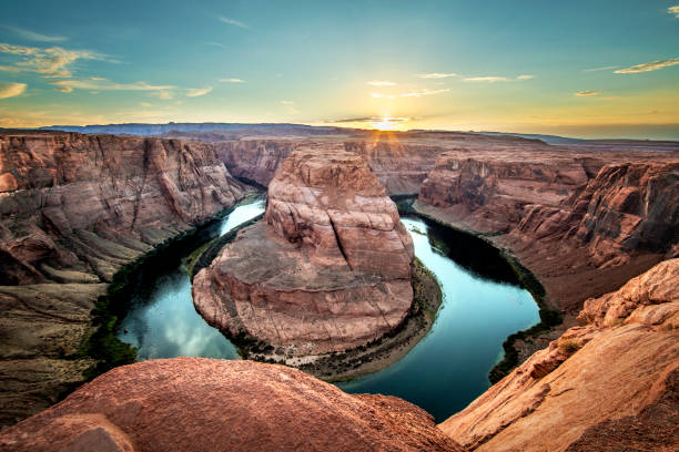 istock Sunset at Horseshoe bend arizona 1202923535
