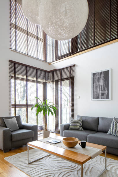 istock Living room in two-floor apartment 1202924250