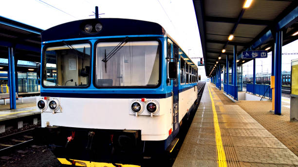 istock Old train waiting at the railroad station 1202930661
