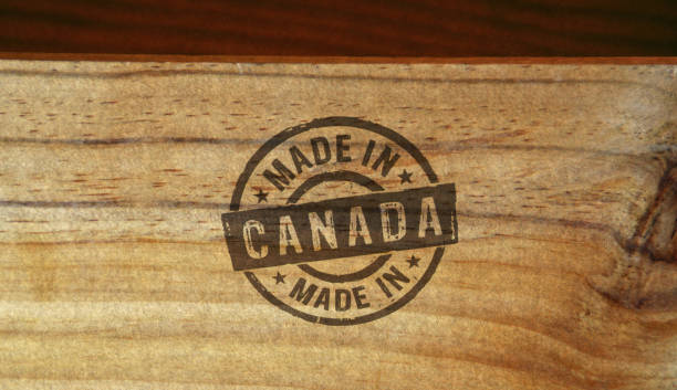 istock Made in Canada stamp and stamping 1202931057