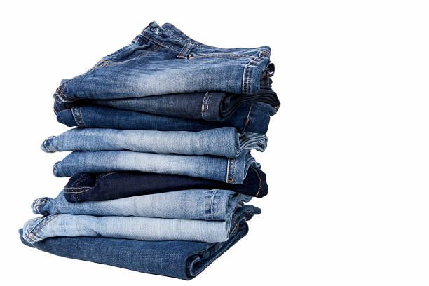 istock Fashionable clothes.  Jeans on a  background. 1202938662