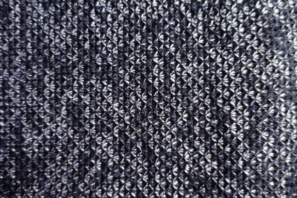 A microscopic view of a simple woven textile - 3D render