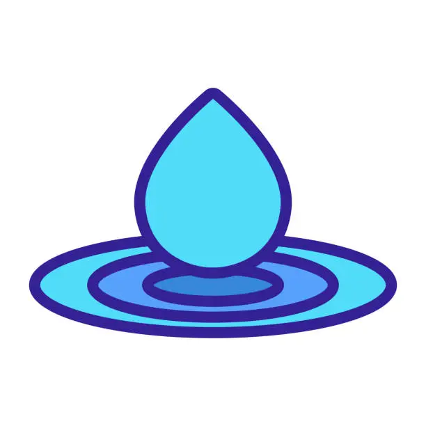 Vector illustration of Splashwater icon vector. Isolated contour symbol illustration