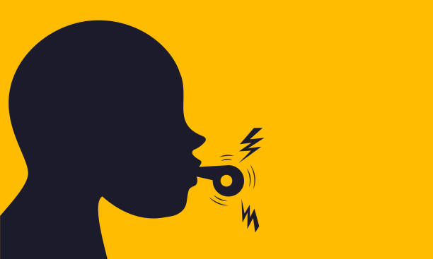 whistleblower employee concept, vector illustration whistleblower employee concept, vector illustration, whistleblower employee concept, vector illustration loud whistle sound stock illustrations