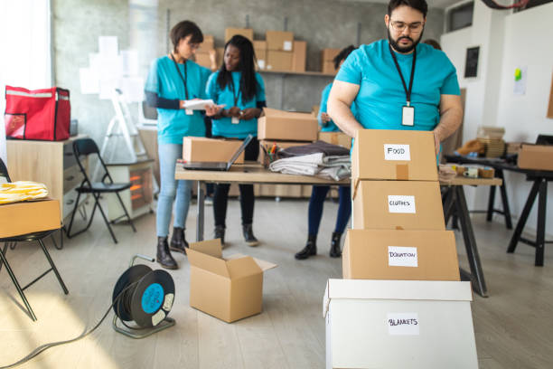 istock Volunteers are ready for delivering humanitarian aid 1202957572