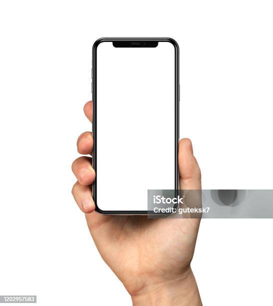Mann Hand Halten Iphone 11 Stockfoto und mehr Bilder von Smartphone - Smartphone, Handy, Hand