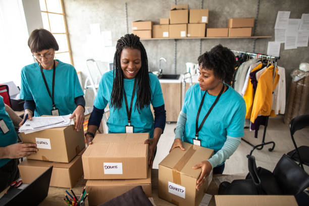 istock Volunteers are ready for delivering humanitarian aid 1202957698