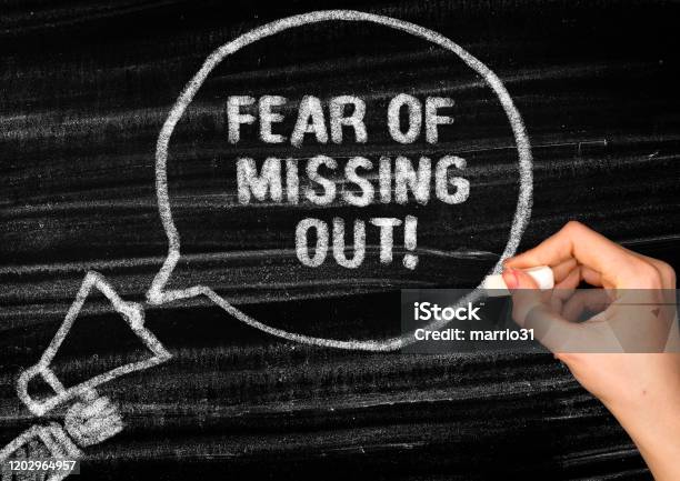 Fomo Fear Of Missing Out Stock Photo - Download Image Now - FOMO, Addiction, Anxiety