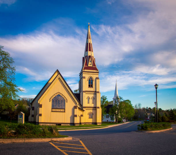 istock Church in Mahone Bay in Nova Scotia 1202971935
