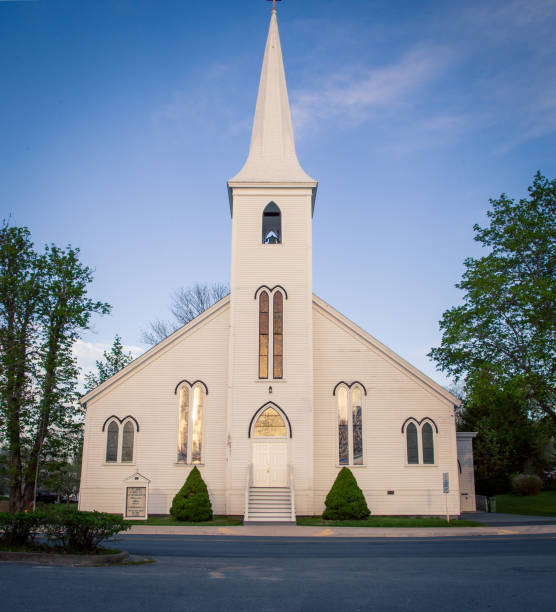 istock White Church in Nova Scotia 1202972255