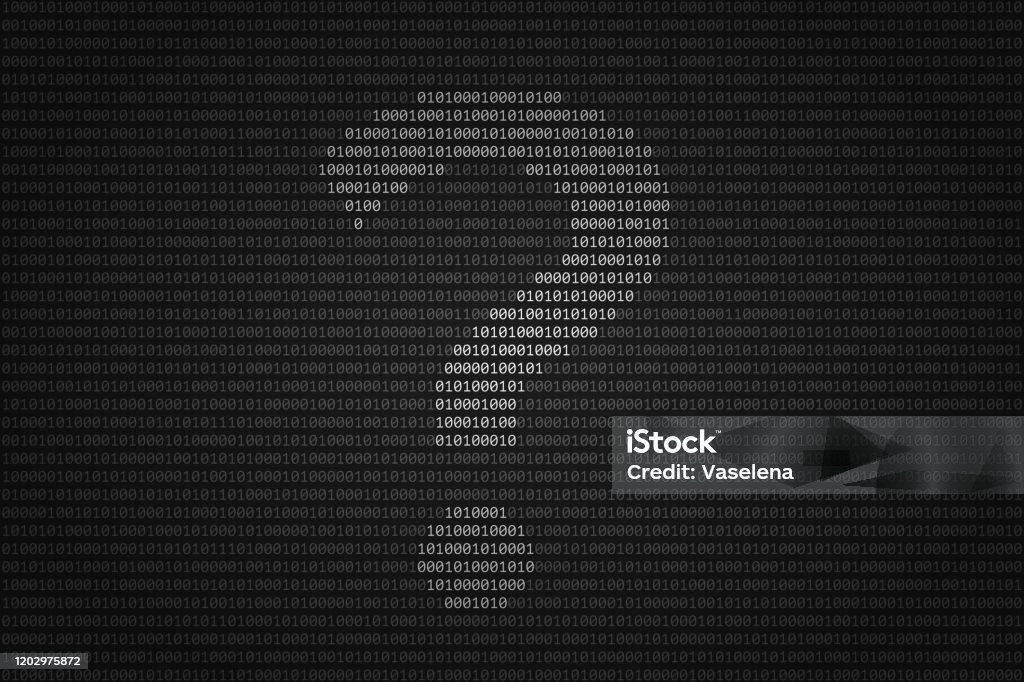 Silhouette Of Question Mark Over Binary Code Surface Stock Illustration ...