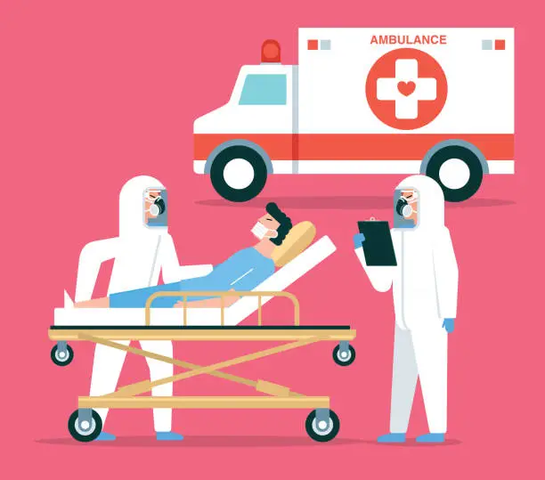 Vector illustration of Emergency medical services