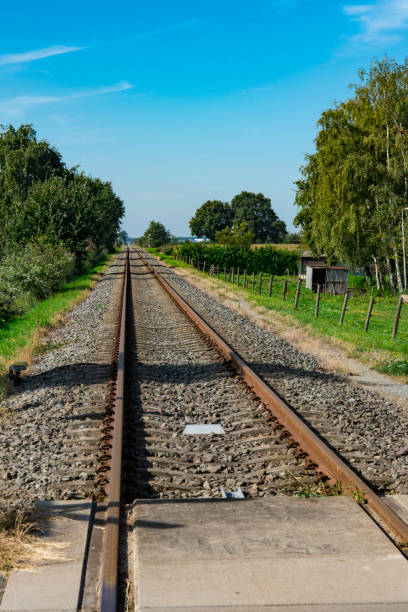 istock Railway track in Hooge Zwaluwe, The Netherlands 1202979040