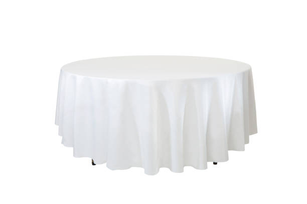 istock party table on white background 1202980364