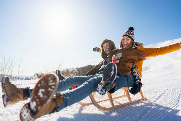 istock Flying On The Sleigh Together 1202981976