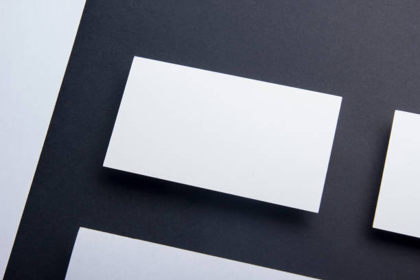 istock Business cards blank. Mockup on color background. Flat Lay. copy space for text 1202985136