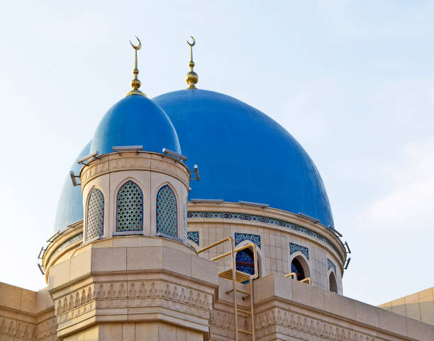 istock Mosque  with beautiful turquoise domes,beautiful. 1202985565