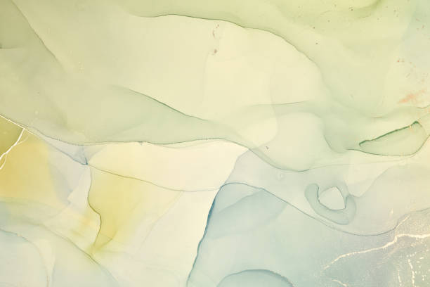 istock Alcohol ink colors translucent. Abstract multicolored marble texture background. Design wrapping paper, wallpaper. Mixing acrylic paints. Modern fluid art. Alcohol Ink Pattern 1202990843