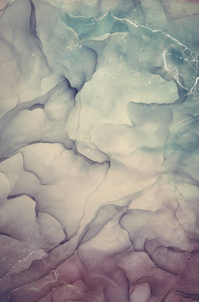 istock Alcohol ink colors translucent. Abstract multicolored marble texture background. Design wrapping paper, wallpaper. Mixing acrylic paints. Modern fluid art. Alcohol Ink Pattern 1202993658