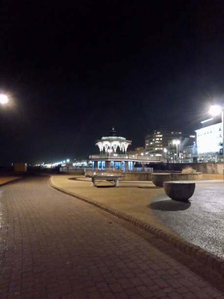 istock Brighton seaside coast bandstand urban skyline 1203000205
