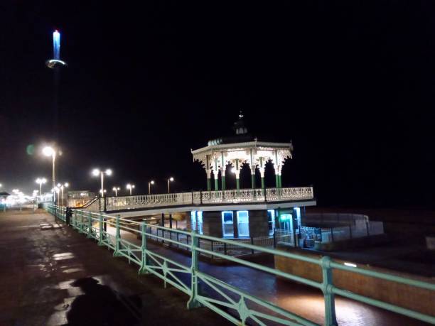 istock Brighton seaside coast bandstand with urban skyline 1203001289