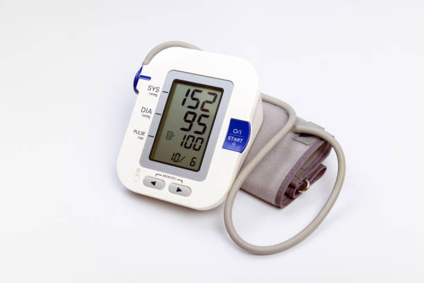 istock Electronic blood pressure meter monitor 1203005474