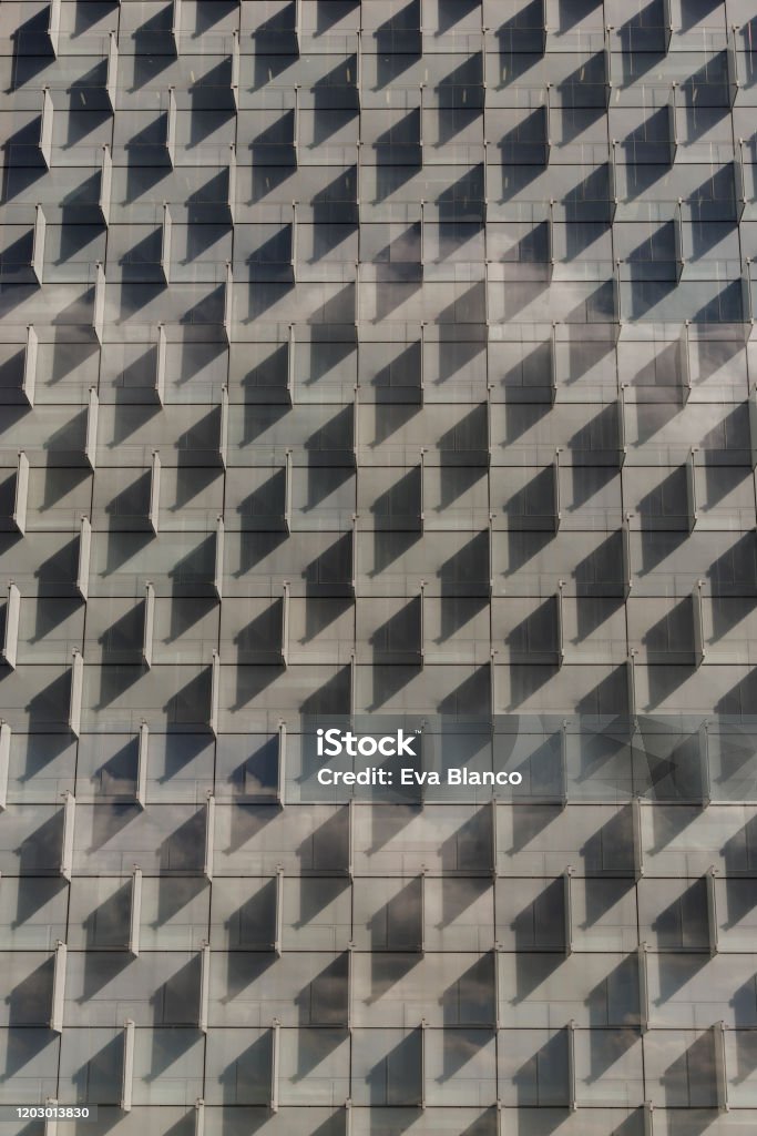 Shadow Patterns Building Front View Of A Pattern Shadows In A Building Architecture Vertical ...