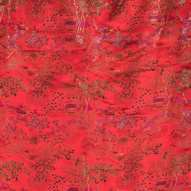 istock background fabric chinese red dress 1203014370