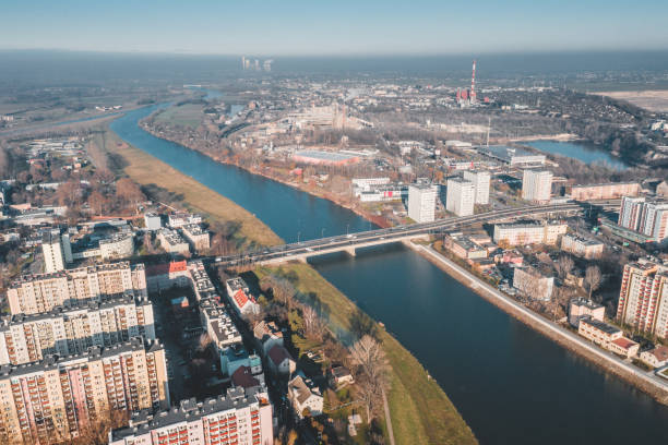 istock Aerial view of apartment blocks 1203020543