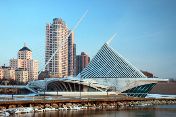 Milwaukee, WI, USA March 11 2008 The Milwaukee Art Museum’s modern appearance makes it a key sight on the waterfront of Milwaukee, Wisconsin