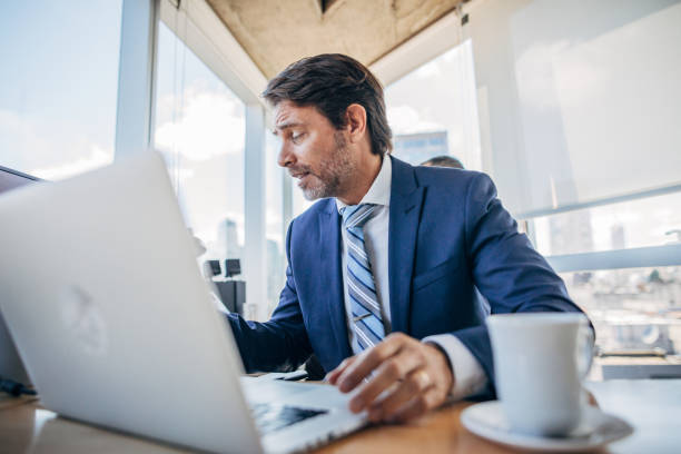 istock Businessman working in the office 1203022770