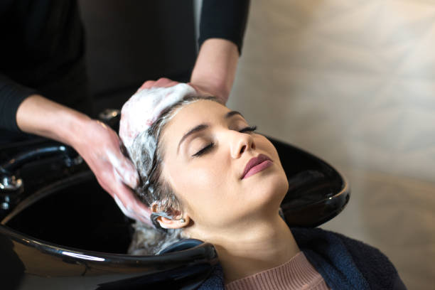 Hair Salon Shampoo Stock Photos, Pictures & Royalty-Free Images - iStock