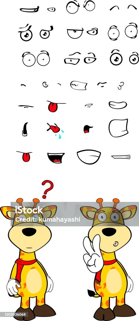 Ilustración de Divertida Jirafa Kawaii Colección De Expresiones De Dibujos Animados Set5 y más Vectores Libres de Derechos de Alegre - iStock Ilustración de Divertida Jirafa Kawaii Colección De Expresiones De Dibujos Animados Set5 y más Vectores Libres de Derechos de Alegre - iStock