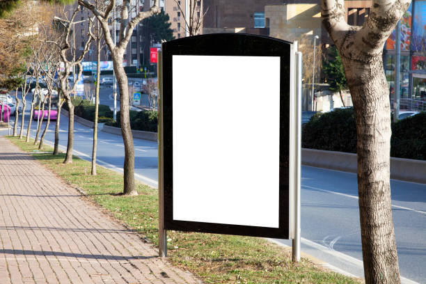 istock advertising board on asphalt road 1203039055