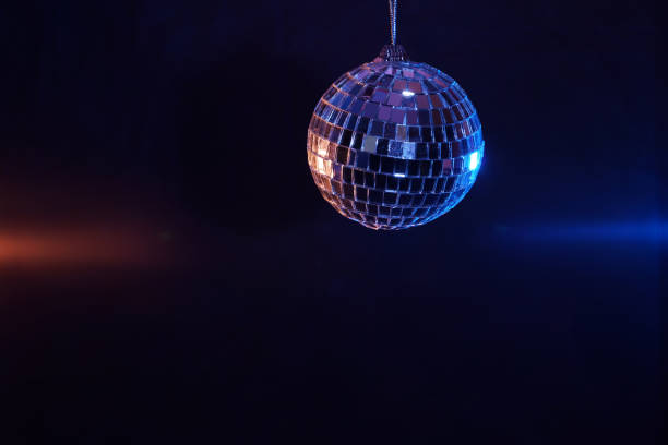 istock Disco ball with colored flash foils photographed in the studio 1203040796