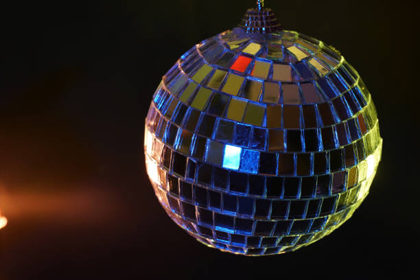 istock Disco ball with colored flash foils photographed in the studio 1203041373