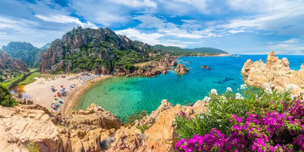 Costa Paradiso landscape, with wild Spiaggia di Li Cossi, Sardinia