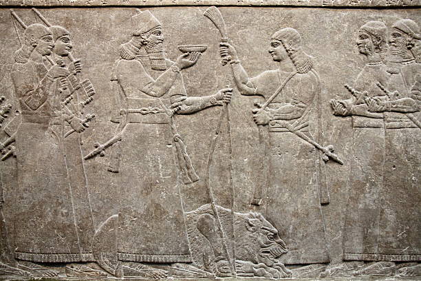 istock Ancient Assyrian Relief Of King Ashurnasirpal 120304527