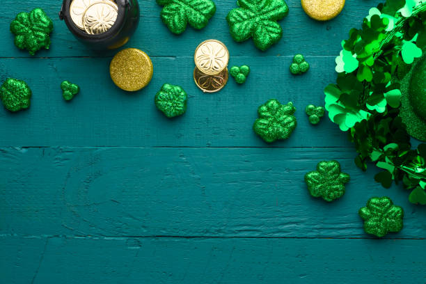 istock Traditional Irish holiday St. Patrick's Day, March 17th celebration, with accessories 1203046730