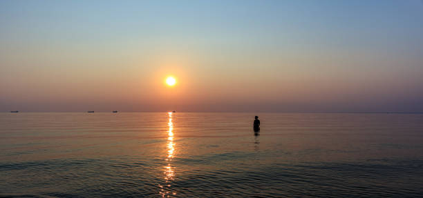 istock Magic Sunset over the Sea of Azov 1203047039
