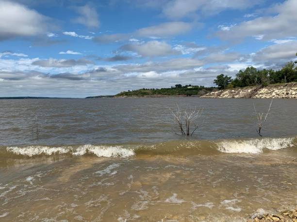istock Cloudy day at the lake 1203050134