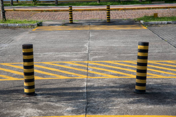 istock Various objects and symbols of traffic signs. 1203064111
