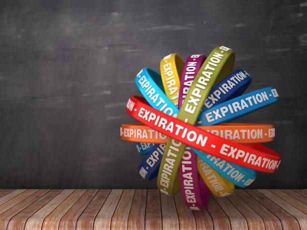 istock Circular Ribbons with EXPIRATION Word - 3D Rendering 1203067481