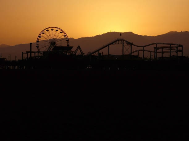 istock Santa Monica Pier Silhouette 1203067737