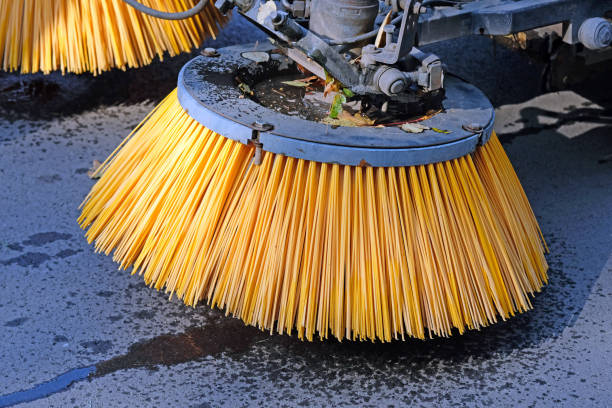 Cleaner city detail in Zaragoza city, Aragon in Spain.