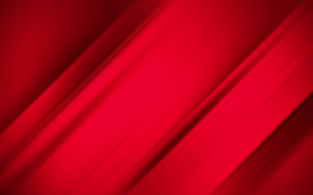 abstracto rojo y negro son patrones de luz con el degradado es el con la pared de suelo textura metal suave tecnología diagonal fondo negro oscuro elegante limpio moderno. - nobody copy space equipment high up fotografías e imágenes de stock