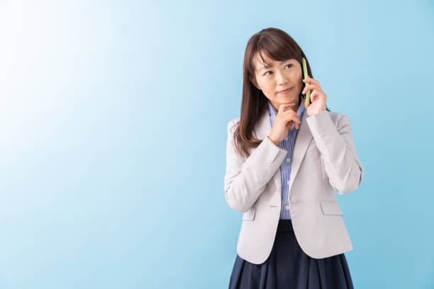 istock woman who talks on the telephone,think 1203088398