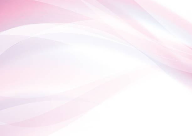 Abstract background of smooth curves Abstract background of smooth curves, vector illustration. pink color stock illustrations
